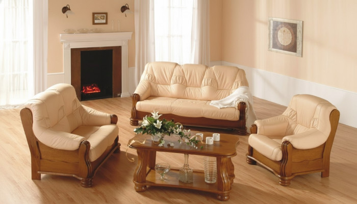 Dräisëtzer Couch Klassesch Couch Polster Sofa 3 Sëtzer Lieder Couche.