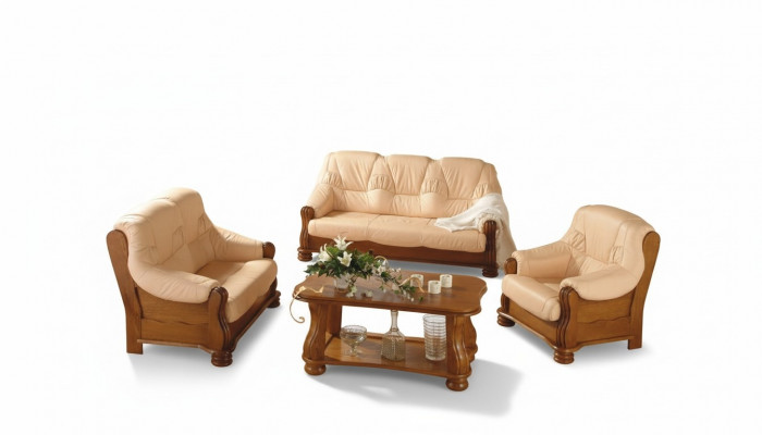 Dräisëtzer Couch Klassesch Couch Polster Sofa 3 Sëtzer Lieder Couche.
