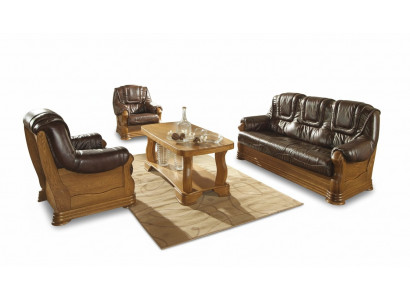 Klassesch Sofagarnitur 3+1 Sëtzer Klassesch Wunnlandschaft Sofas Couchen