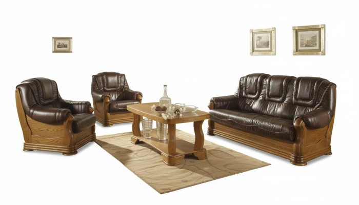 Sofagarnitur 3+2+2 Sëtzer Klassesch Wunnlandschaft Sofas Couchen Polster Nei