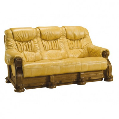 Sofagarnitur Holz Lieder 3+2+1 Komplett Set Klassik Couchgarnitur Sëtz Polster