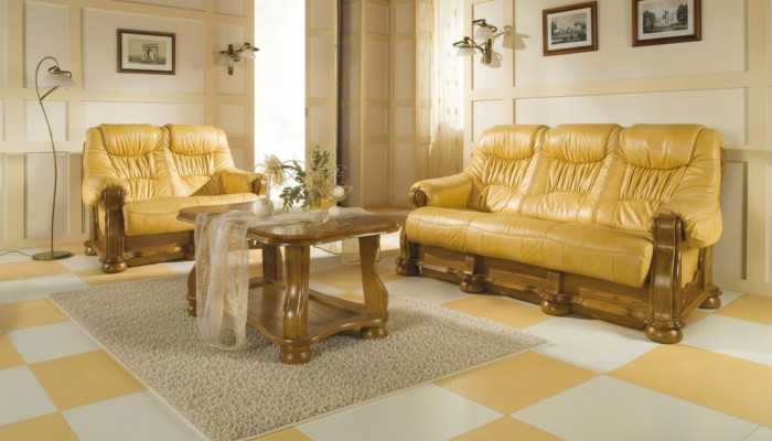 Canapé-Set 3+2 Sëtz Klassesch Wunnlandschaft Canapéen Sofas Polsterung