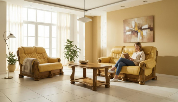 Canapéen 3-Sëtz Klassesch Sëtz Wunnlandschaft Sofas Couchen Polsteren