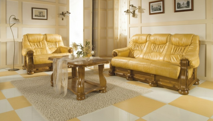 Canapéen 3-Sëtz Klassesch Sëtz Wunnlandschaft Sofas Couchen Polsteren