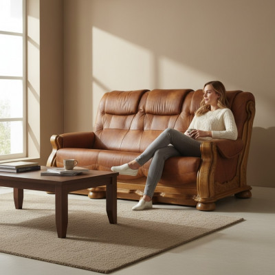 Sofagarnitur 3+1 Sëtzer Klassesch Wunnlandschaft Couchen Sofasen Polsterer