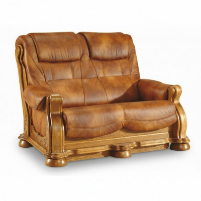 Zweesëtzeger Canapé Klassesch Liederstillhal Wonschel Sofa 2 Sëtz Lieder