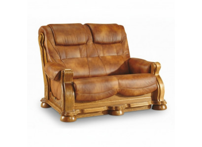 Zweesëtzeger Canapé Klassesch Liederstillhal Wonschel Sofa 2 Sëtz Lieder