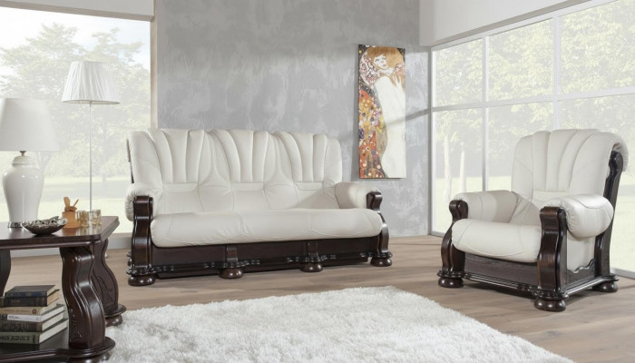 Canapé-Set 3+1+1 Plazen Klassesch Wunnlandschaft Canapéen Polster Canapés Nei