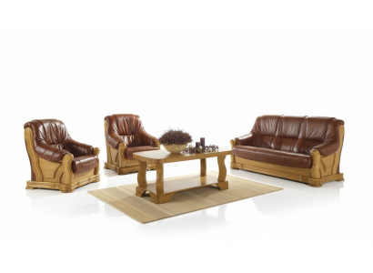 Sofagarnitur 3+1 Sëtzer Klassesch Wunnlandschaft Couchen Polster Sofasen