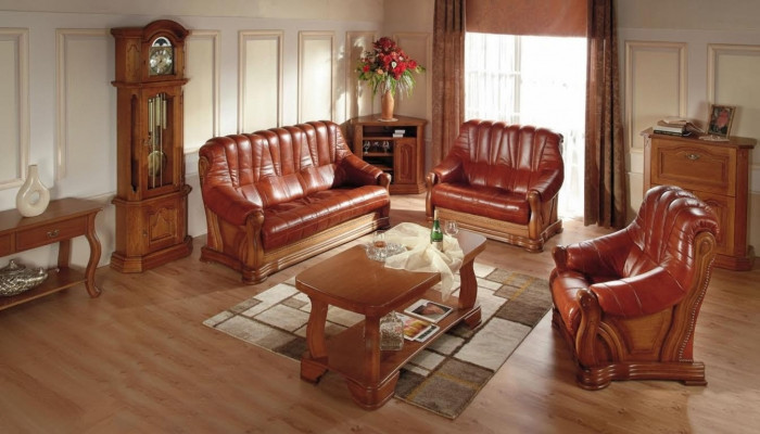 Klassesch Zwee-Sëtzer Couch Sofas Polster Sofa 2 Sëtzer Lieder Couchen