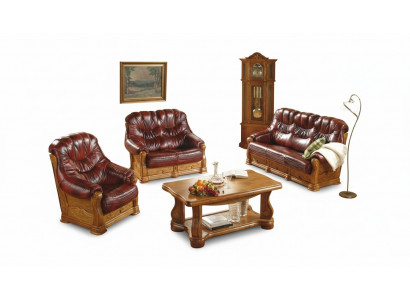 Sofagarnitur 3+1+1 Sëtzer Klassesch Wunnlandschaft Polstersofa Couches Nei