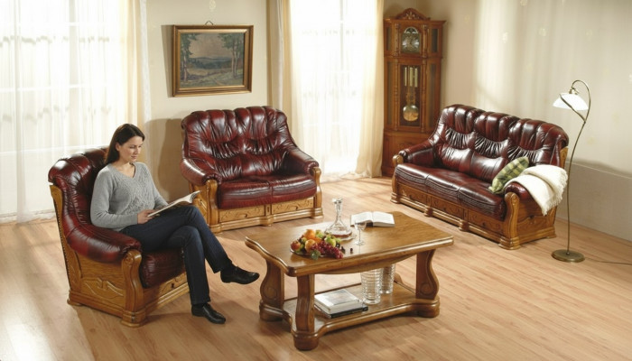 Sofagarnitur 3+2+2 Sëtzer Klassesch Wunnlandschaft Sofasen Canapéën Polster