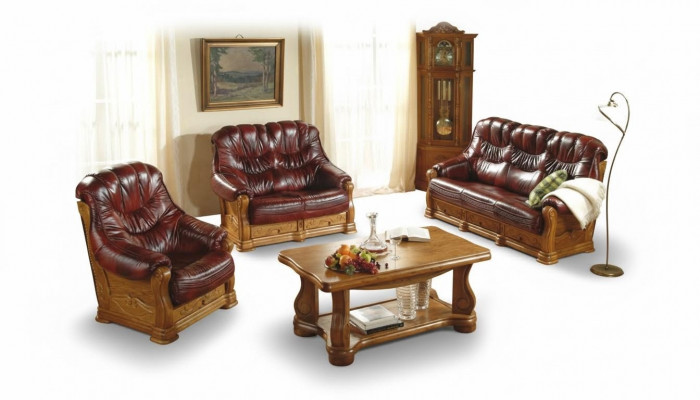 Sofagarnitur 3+2+2 Sëtzer Klassesch Wunnlandschaft Sofasen Canapéën Polster