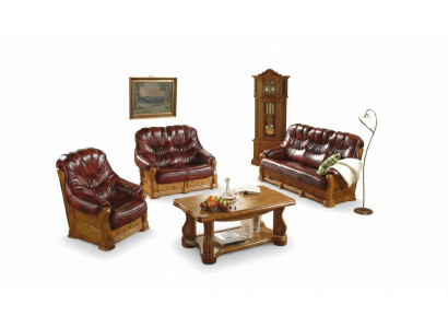 3+2 Sëtz Sofa Set Polster Garnitur Sëtz Set 100% Italienescht Lieder