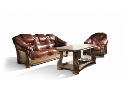 Klassesch Garnitur 3+2+1 Sëtzer Polstersofa Garnitur Couch Sofa 100% Lieder