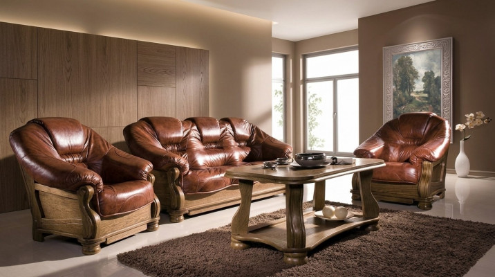 Klassesch Sofagarnitur 3+1+1 Plaz Klassesch Sofas Canapéen Polster Sitzeck