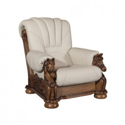 Klassesch Sofasett Couch Polster Sëtz Garnitur Sofa Lieder Holz 3+1+1 Set