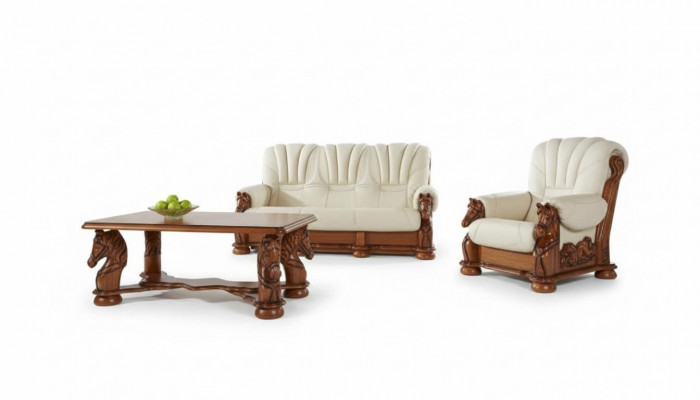 Sofa 3 Sëtzer Sëtz Klassesch Wunnlandschaft Sofa Couchen Polster Nei