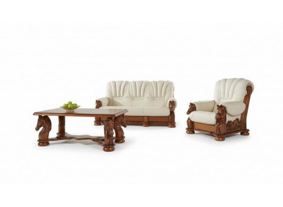 Sofa 3 Sëtzer Sëtz Klassesch Wunnlandschaft Sofa Couchen Polster Nei