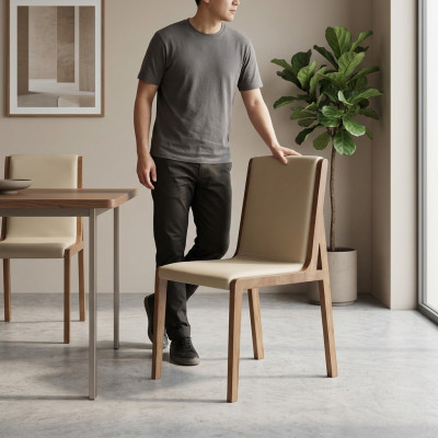 Design Still mat Ofpolsterung fir Iesszëmmer, Kichen, Lounge, Liewenzëmmer Miwwelen, Still, Fotell Club