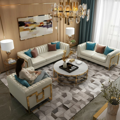 Garnitur Canapé Këssen Lieder Sofa Couchen Këssen Sëtz 2+1 Designer