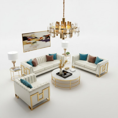 Garnitur Canapé Këssen Lieder Sofa Couchen Këssen Sëtz 2+1 Designer