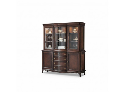 Wandschaf Edle Anrichte Holz Barock Stil Buffeet Vitrine Schaf Neit