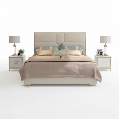 Bett Këssen Design Luxus Hotel Better Duebelbett 180x200cm Schlofzëmmer