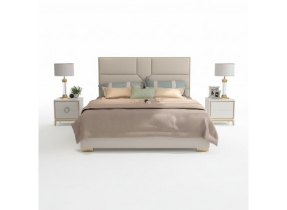Bett Këssen Design Luxus Hotel Better Duebelbett 180x200cm Schlofzëmmer