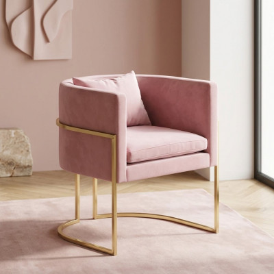 Fauteuil Metall Design Polster Lounge Club Stull Sëtz Relax Luxus Zëmmer Waard Nei
