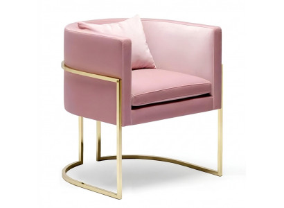 Fauteuil Metall Design Polster Lounge Club Stull Sëtz Relax Luxus Zëmmer Waard Nei