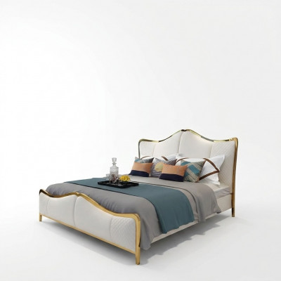Bett Këssen Design Luxus Duebel Hotel Better Ehe 180x200cm Schlofzëmmer Lieder