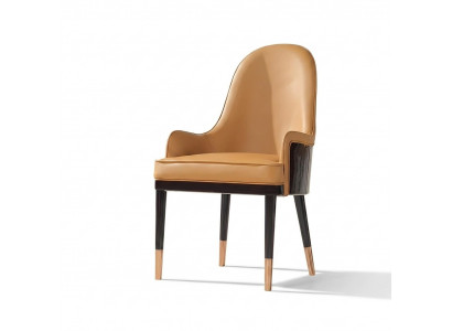 Stull 1x Iesszëmmer Polsterstull Fauteuil Télévisioun Lounge Club Lieder Textil Sëtz