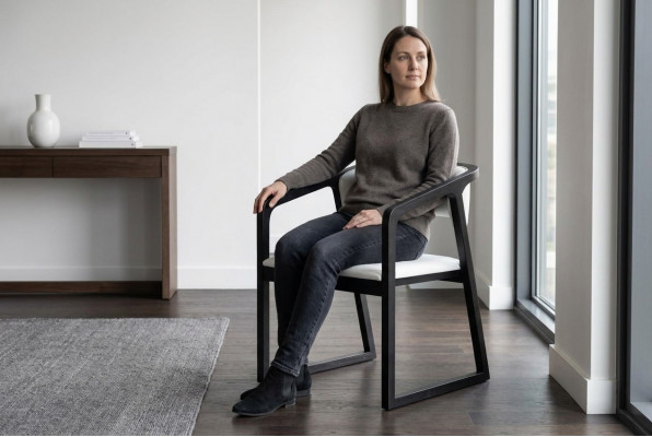 Sessell Metallsdesign Polster Lounge Club Stull Sëtz Relax Luxus Zëmmer Iessen Nei