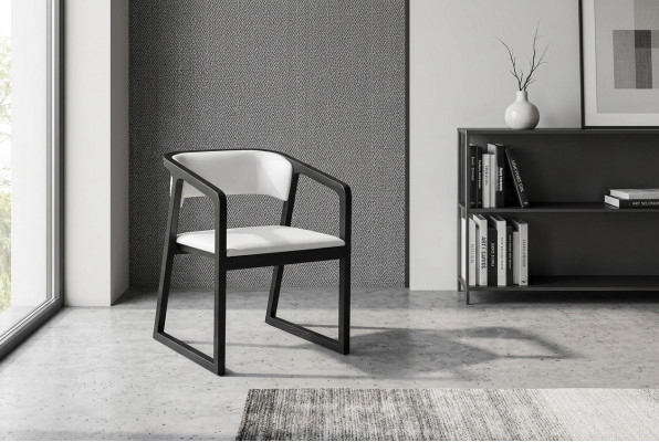 Sessell Metallsdesign Polster Lounge Club Stull Sëtz Relax Luxus Zëmmer Iessen Nei