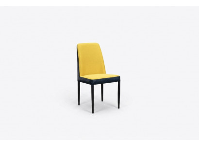 Stull 1x Iesszëmmer Polsterstull Fauteuil Fernseh Lounge Club Lieder Textil Giel