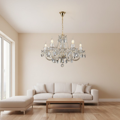 Kroun Krounluucht Lampe Cover Kristall Klassesch Beliichtung Luuchten