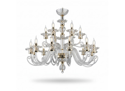 Böhmen Modern Lampe Plafonnière Kronleuchter Kristall Gold Luucht Kronleuchter