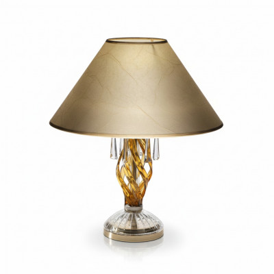 Kristalllampe Büroslampe Dësch Elite Böhmem Fouss Nuetsdësch Nei