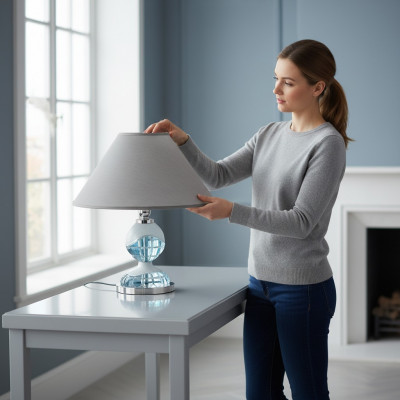 Dëschlamp an antikem Stil Krounlamp Kristall Luuchten Luuchten Luucht