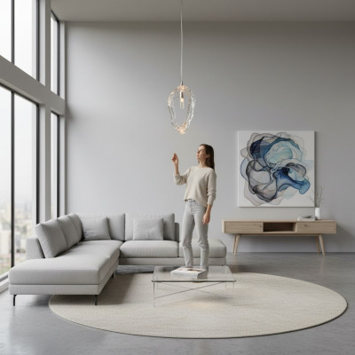 Krounluuchter Luuchten Muschelliicht Plafongsliicht Hängeluucht Design Luucht