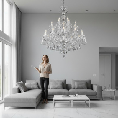 Kristalllampe Lüster Hängeleuchte Bohemia Plafonnière