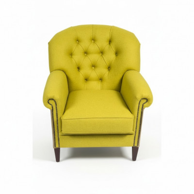 Iwwersessel Sëtz Fernseesstull Gepolstert Sofa 1-Sëtz Relax Chesterfield