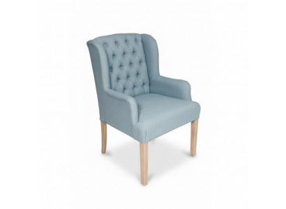 Blo Chesterfield-Stull Hotelausstattung Schéier gepolsterten Sëtz Stull Fauteuil