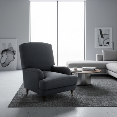 Sessel Club Lounge Designer Deko Stull Polstersofa 1 Sëtzer Relax Fernseher