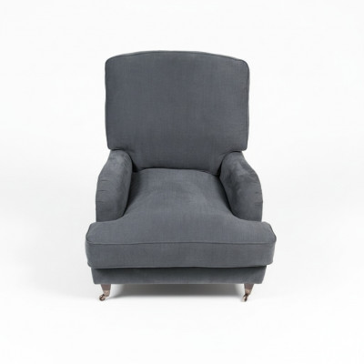 Sessel Club Lounge Designer Deko Stull Polstersofa 1 Sëtzer Relax Fernseher