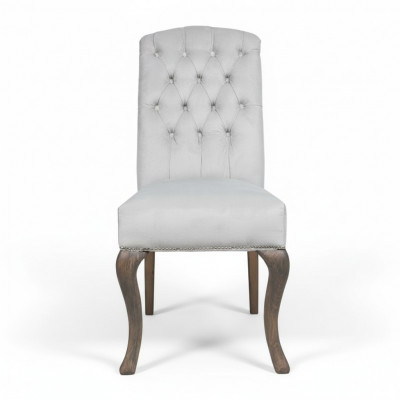 Designer gro Stühle mat Chesterfield-Bezuch, 10er-Set, Hotel Still mat Textilsëtz.
