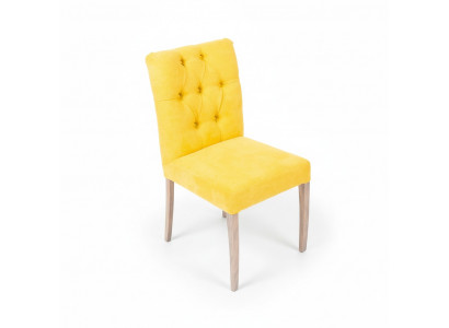 Designer giel Chesterfield Still Sëtzstull x2-Set