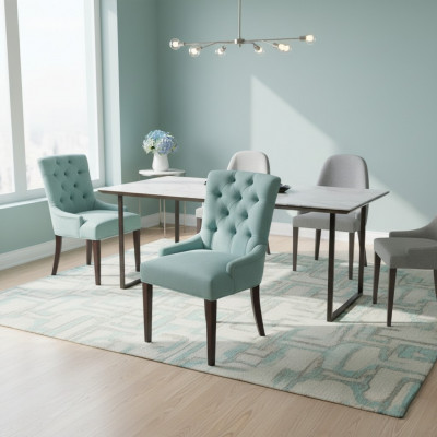 Design Still Chesterfield Garnitur Stull Polster Hotel Grupp 6xSet Neit Textil