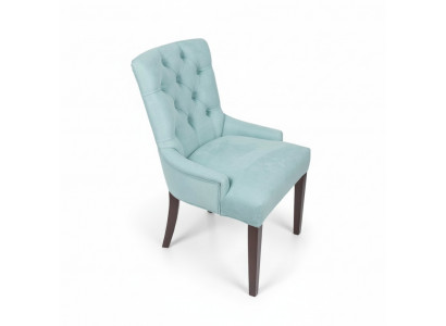 Hellblo Chesterfield Stullset Modern Iesszëmmer Still Iesszëmmer 8-er Stull-Set